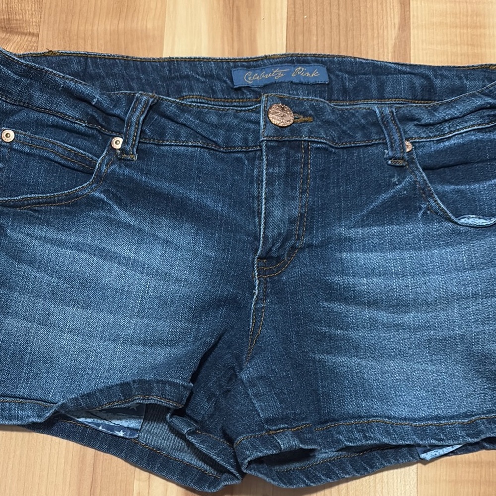 Celebrity Pink Indigo Denim Shorts